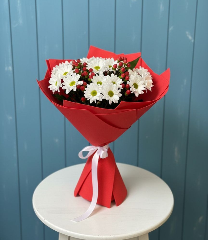 Букет цветов из: Хризантемы в Журавской