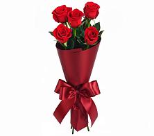Букет 5 Красных роз Эдлесс Лав в Журавской