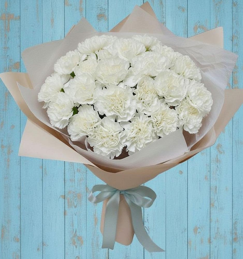 Букет цветов из: Гвоздики в Журавской