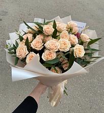 Букет Кремовые розы Латте в Журавской