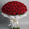 Букет 101 Красная роза Блэк Мэджик в Журавской