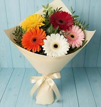 Букет цветов из:  Герберы в Журавской