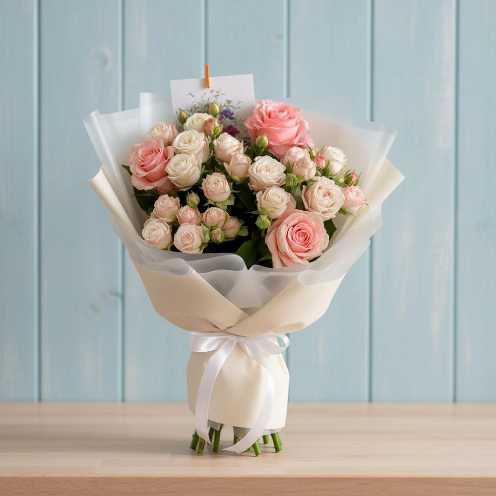 Букет цветов из: Розы в Журавской