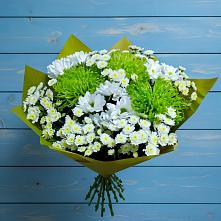 Букет цветов из:  Хризантемы #REPLACE_PRED# Журавской