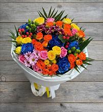 Букет цветов из:  Розы и Хризантемы в Журавской
