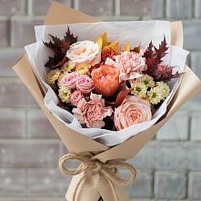 Букет цветов из:  Гвоздики, Хризантемы и Розы в Журавской