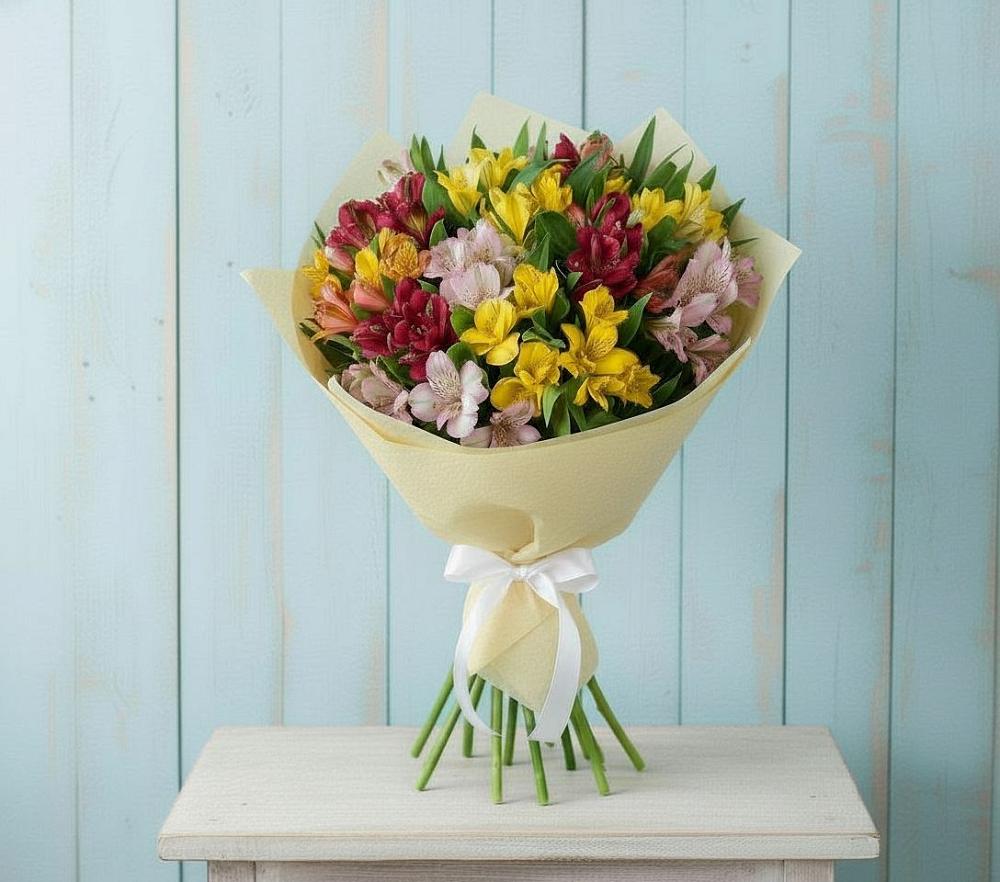 Букет цветов из: Альстромерии в Журавской