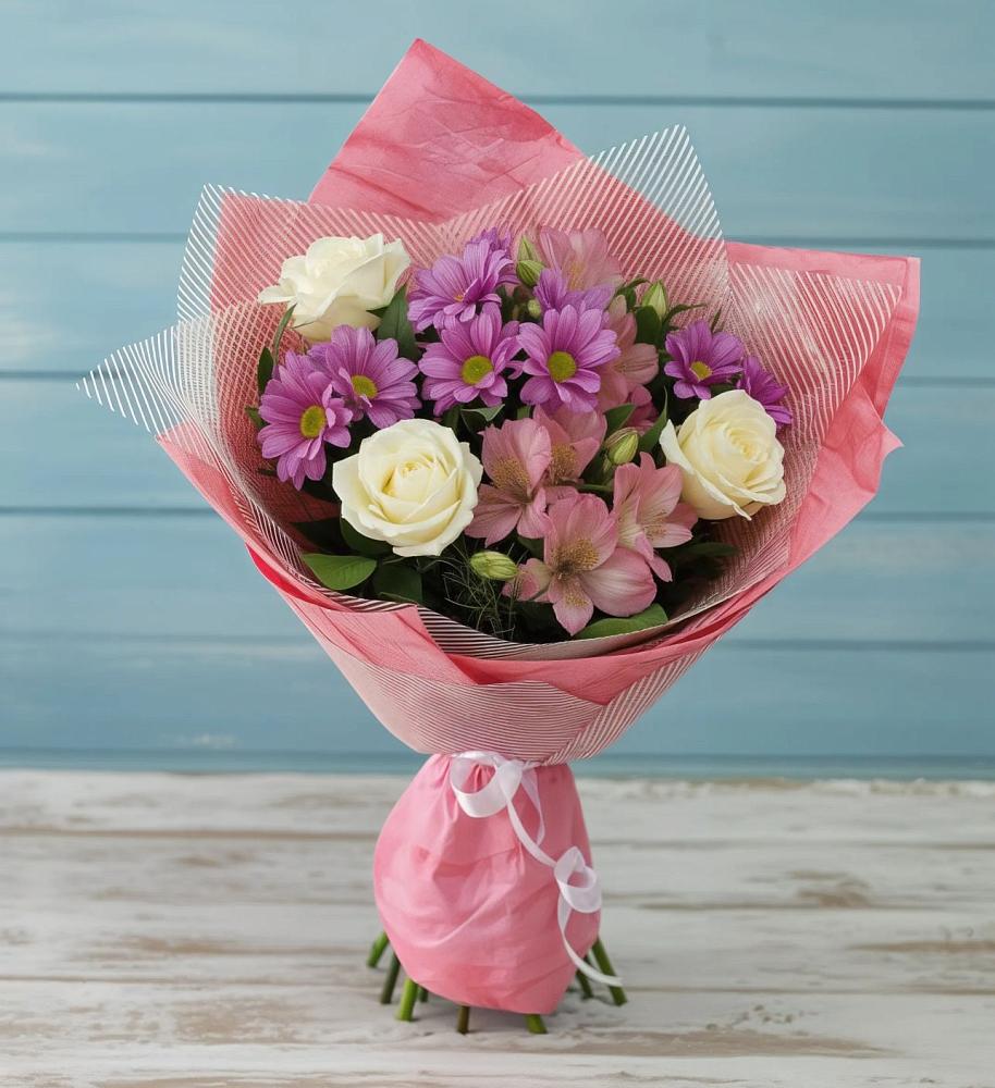 Букет цветов из: Герберы в Журавской